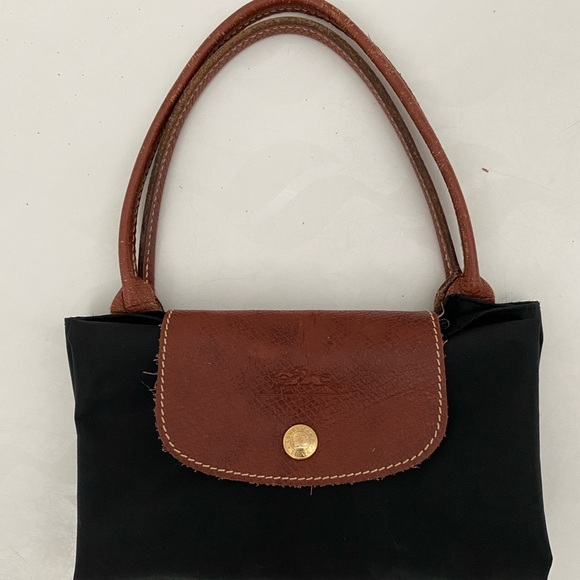 Vintage LONGCHAMP Black Le Pliage "Cabas" Modele Dispose Tote Bag - Picture 16 of 16